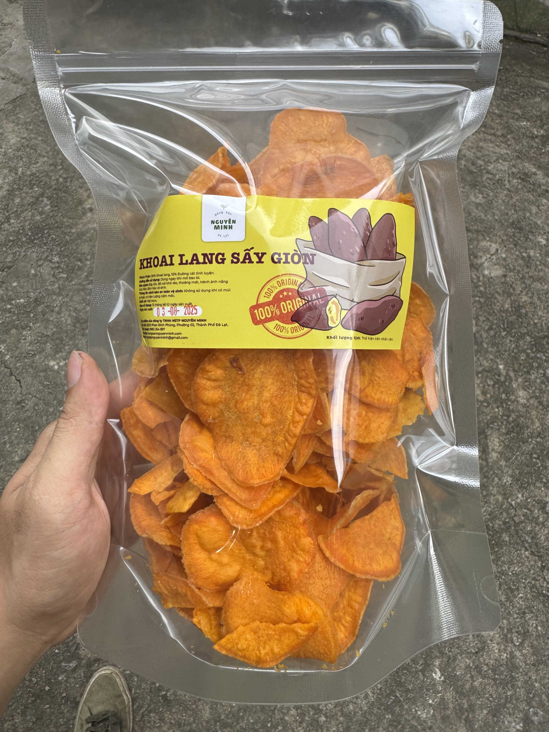 Khoai Lang Nghệ Sấy Giòn